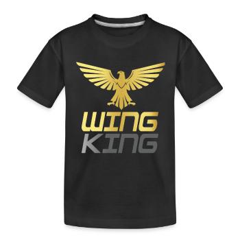 Moto Goldwing Gold Wing King - T-shirt bio Premium Enfant - noir - Devant