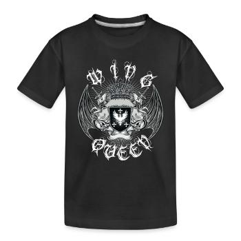 Biker Motorcycle Motorcycling Goldwing Queen - Kids' Premium Organic T-Shirt - black - Front