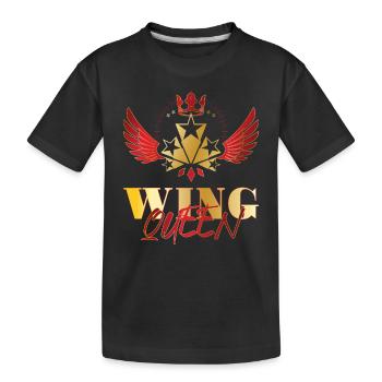 Biker Motorcycle Motorcycling Goldwing Queen - Kids' Premium Organic T-Shirt - black - Front