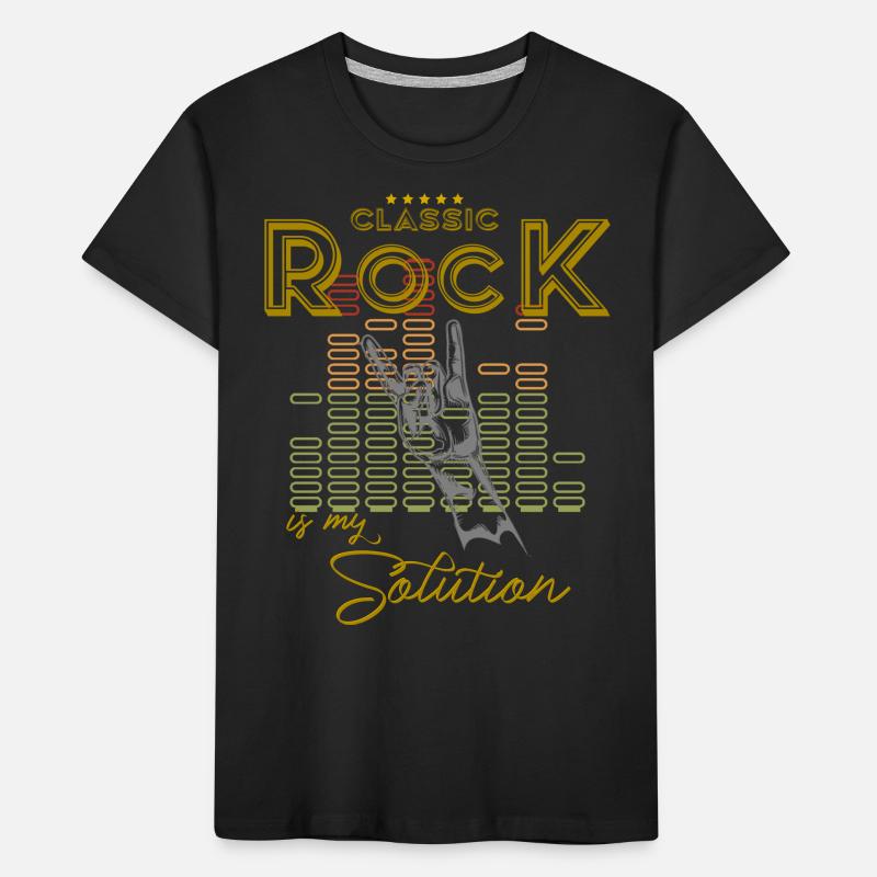 Le rock classique est ma solution! T-shirt bio Premium Enfant