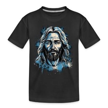 Jésus-Christ #02 - T-shirt bio Premium Enfant - noir - Devant