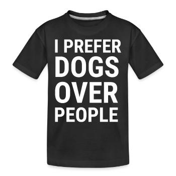 Hund Dog - Kinder Premium Bio T-Shirt - Schwarz - Vorne