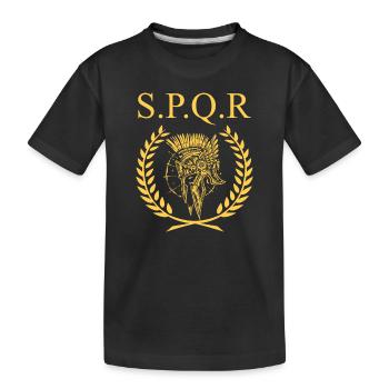 Chemise SPQR Historsisches - T-shirt bio Premium Enfant - noir - Devant
