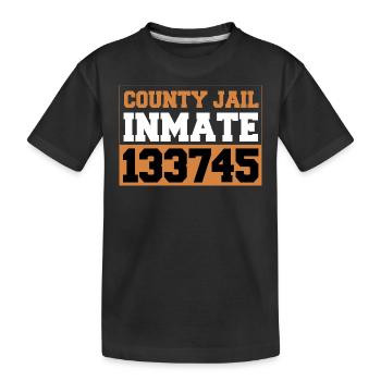 Détenu de la prison du comté - T-shirt bio Premium Enfant - noir - Devant