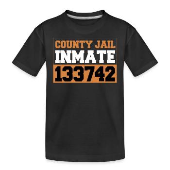 Détenu de la prison du comté Halloween - T-shirt bio Premium Enfant - noir - Devant