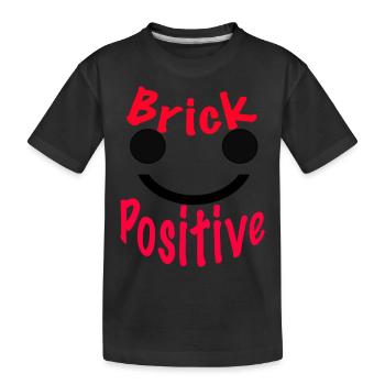 Positive - Kinder Premium Bio T-Shirt - Schwarz - Vorne