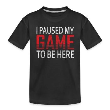 Gamer Gaming Video Games T-Shirt - Kids' Premium Organic T-Shirt - black - Front