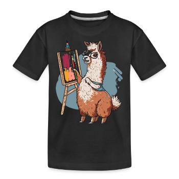 Brush & Brawn - Kids' Premium Organic T-Shirt - black - Front
