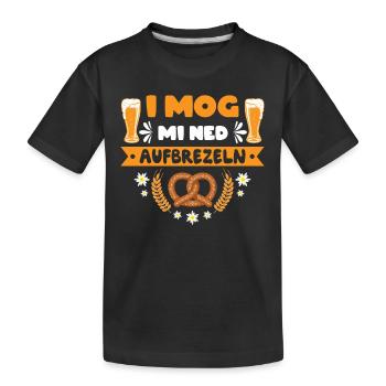 I Mog Mi Ned Aufbrezeln Dirndl - Kinder Premium Bio T-Shirt - Schwarz - Vorne
