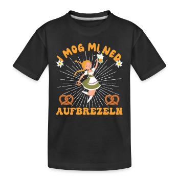 I Mog Mi Ned Aufbrezeln Dirndl - Kinder Premium Bio T-Shirt - Schwarz - Vorne