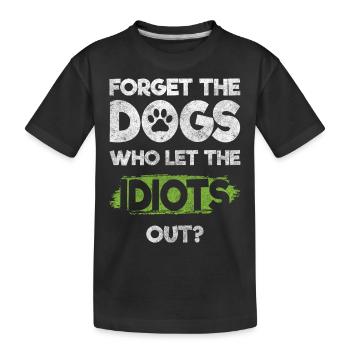 sarcasm colleague irony friend - Kids' Premium Organic T-Shirt - black - Front