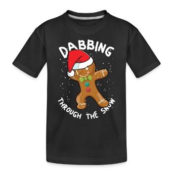 Tamponner le pain d’épices - T-shirt bio Premium Enfant - noir - Devant