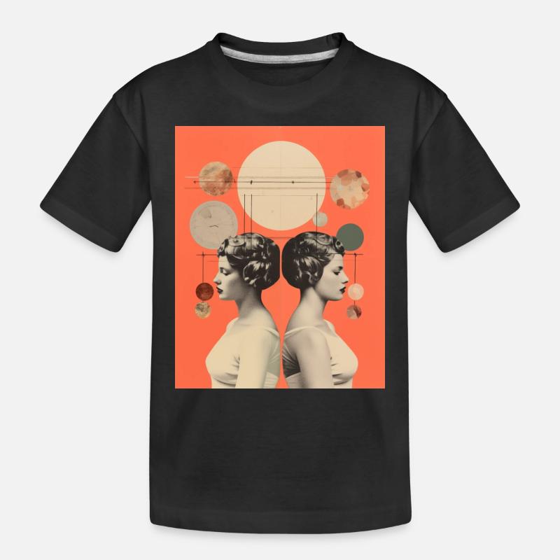 Gémeaux - T-shirt bio Premium Enfant - noir