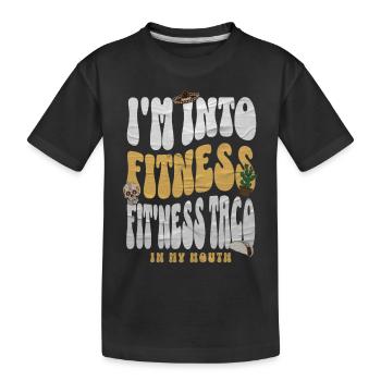 Taco - Kinder Premium Bio T-Shirt - Schwarz - Vorne