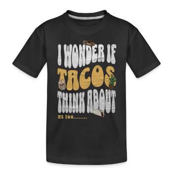 Taco - Kinder Premium Bio T-Shirt - Schwarz - Vorne