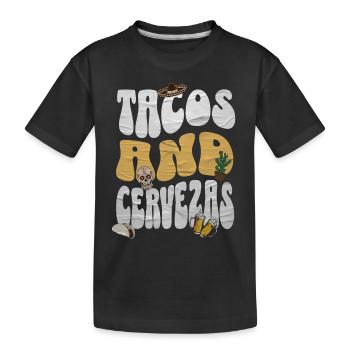 Taco - Kinder Premium Bio T-Shirt - Schwarz - Vorne