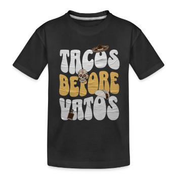 Taco - Kinder Premium Bio T-Shirt - Schwarz - Vorne