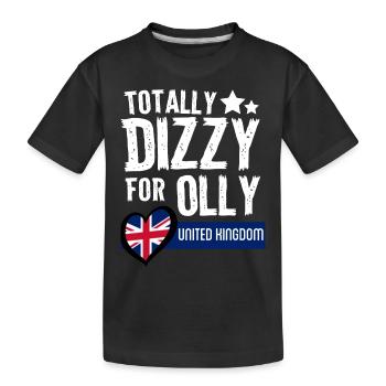 Dizzy UK EUROVISION - Kids' Premium Organic T-Shirt - black - Front