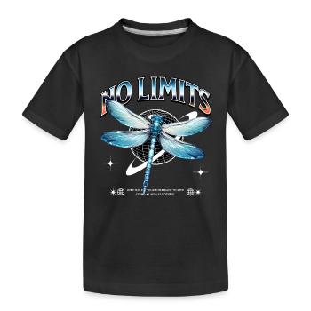 Libellule sans limites - T-shirt bio Premium Enfant - noir - Devant