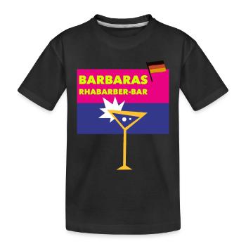 Bar à la rhubarbe de Barbara - T-shirt bio Premium Enfant - noir - Devant