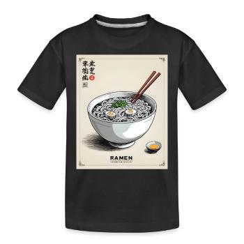 Bol de ramen vintage - T-shirt bio Premium Enfant - noir - Devant