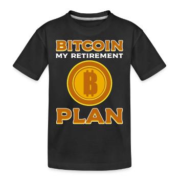 Le bitcoin - T-shirt bio Premium Enfant - noir - Devant