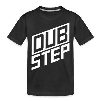 Dub Step Techno Musique Party Club Texte Lettrage - T-shirt bio Premium Enfant - noir - Devant