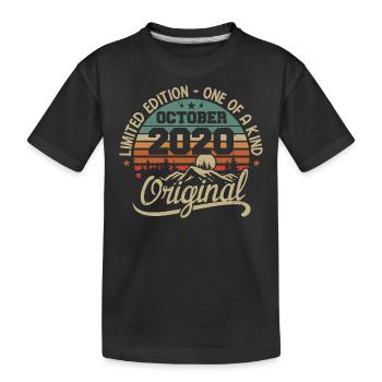 October 2020 - Legends Are Born In October 2020 - Kids' Premium Organic T-Shirt - black - Front
