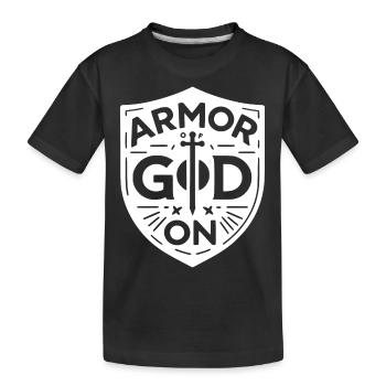L’armure de Dieu sur - T-shirt bio Premium Enfant - noir - Devant