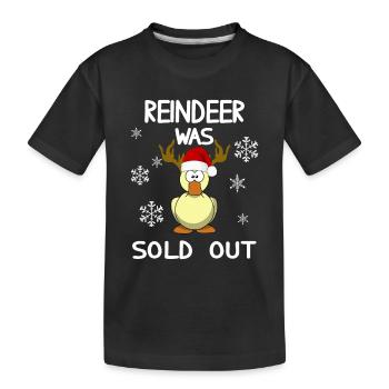 Noël - Renne a été vendu canard drôle - T-shirt bio Premium Enfant - noir - Devant