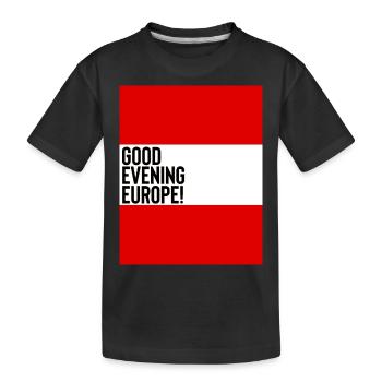 Österreich Eurovision Song Contest - Kinder Premium Bio T-Shirt - Schwarz - Vorne