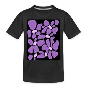 Fleur violette - T-shirt bio Premium Enfant - noir - Devant