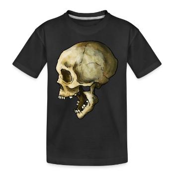 Crâne - T-shirt bio Premium Enfant - noir - Devant