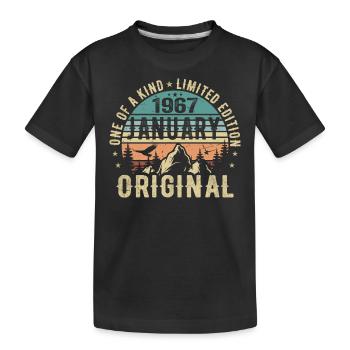 Data Set 38 6 - Kinder Premium Bio T-Shirt - Schwarz - Vorne
