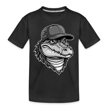 Alligator frais - T-shirt bio Premium Enfant - noir - Devant