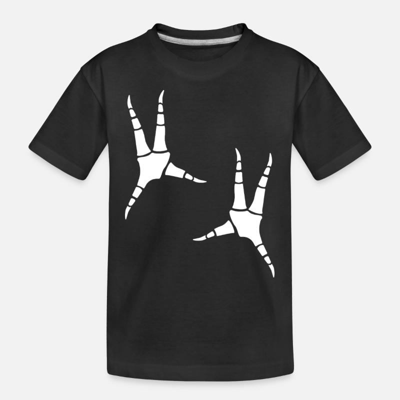 Empreintes de perroquets - T-shirt bio Premium Enfant - noir
