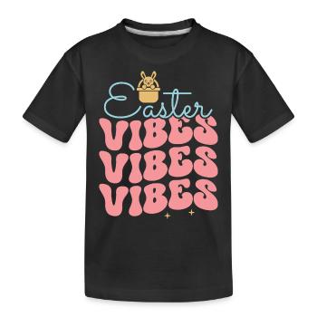 Ostern - Kinder Premium Bio T-Shirt - Schwarz - Vorne