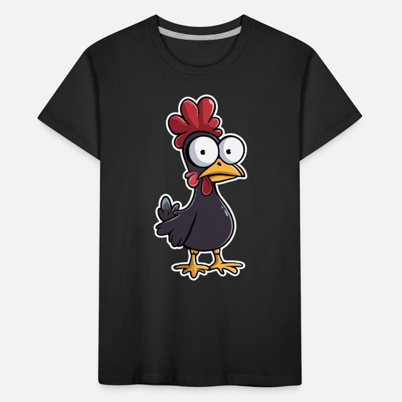 Easter Crazy Chicken Easter Egg Chickens Kids' Premium Organic T-Shirt