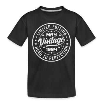 Mai 1994 Geburtstag - Mai 1994 Geschenkidee - Kinder Premium Bio T-Shirt - Schwarz - Vorne