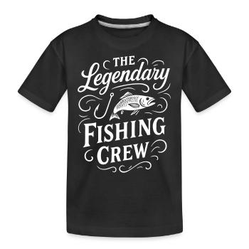 Dicton de l’équipage de pêche - T-shirt bio Premium Enfant - noir - Devant