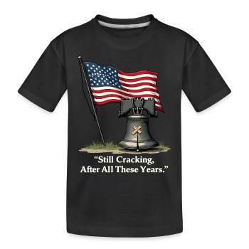 Cloche de la Liberté - T-shirt bio Premium Enfant - noir - Devant