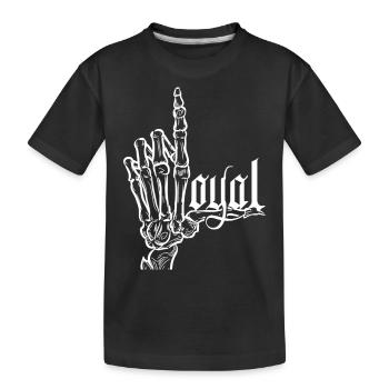 Crâne de hors-la-loi Gangs d’autoroutes Mort de motard - T-shirt bio Premium Enfant - noir - Devant