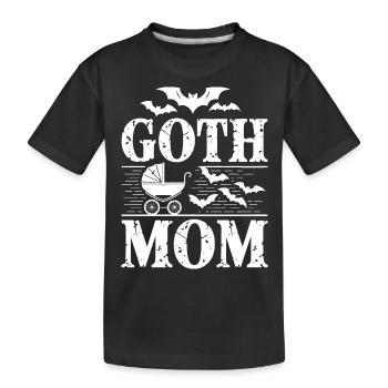 Goth Mom! Alt Aesthetic Goth Mommy Emo - Kids' Premium Organic T-Shirt - black - Front