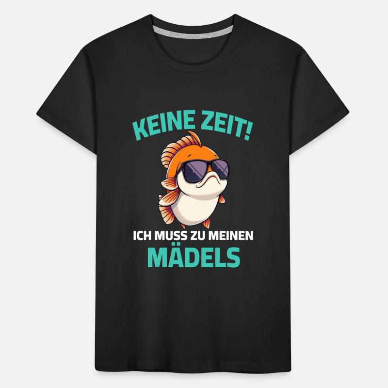 Pas le temps, je dois aller chez mes filles - poisson T-shirt bio Premium Enfant