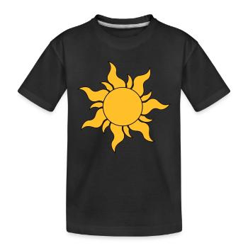 soleil - T-shirt bio Premium Enfant - noir - Devant