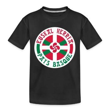 Pays Basque - T-shirt bio Premium Enfant - noir - Devant