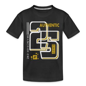 East 25 style - Kids' Premium Organic T-Shirt - black - Front