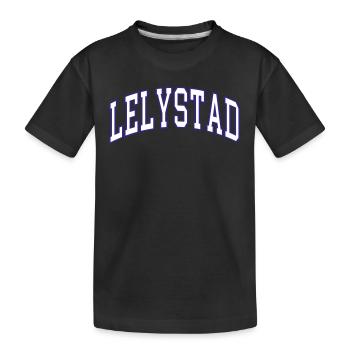 Lelystad - Kinder Premium Bio T-Shirt - Schwarz - Vorne