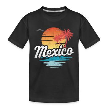 Mexiko - Kinder Premium Bio T-Shirt - Schwarz - Vorne