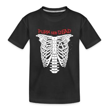 Punx n’est pas mort - T-shirt bio Premium Enfant - noir - Devant